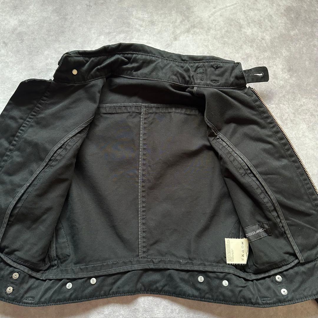 00s dsquared2 ショート丈　デニムジャケット　ブラック　40
