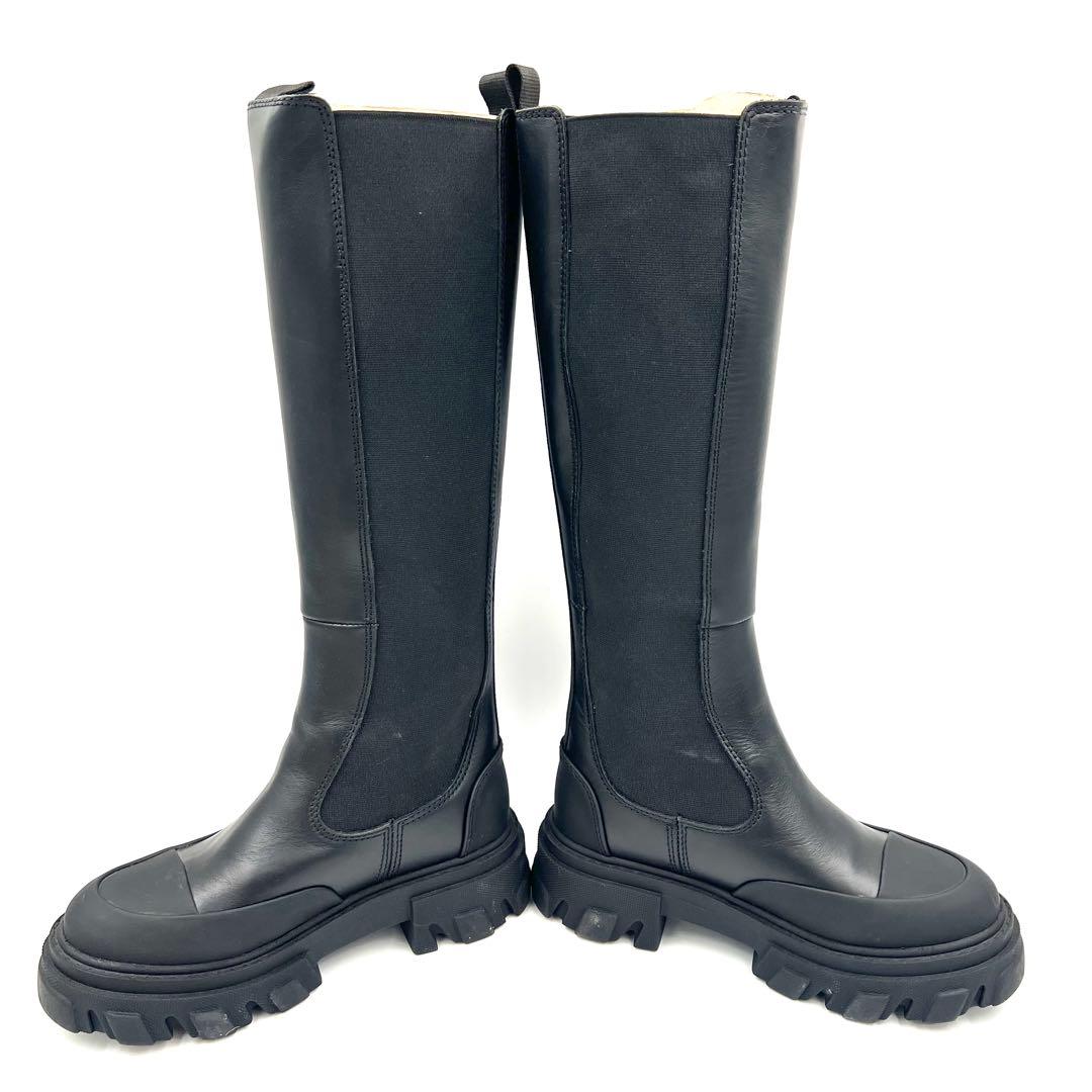 【⭐︎】GANNI ガニー ロングブーツ 24cm ブラック S1922