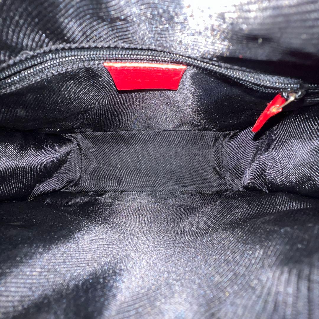 【極美品】 GUCCI GG柄 ハンドバッグ キャンバス レザー レッド