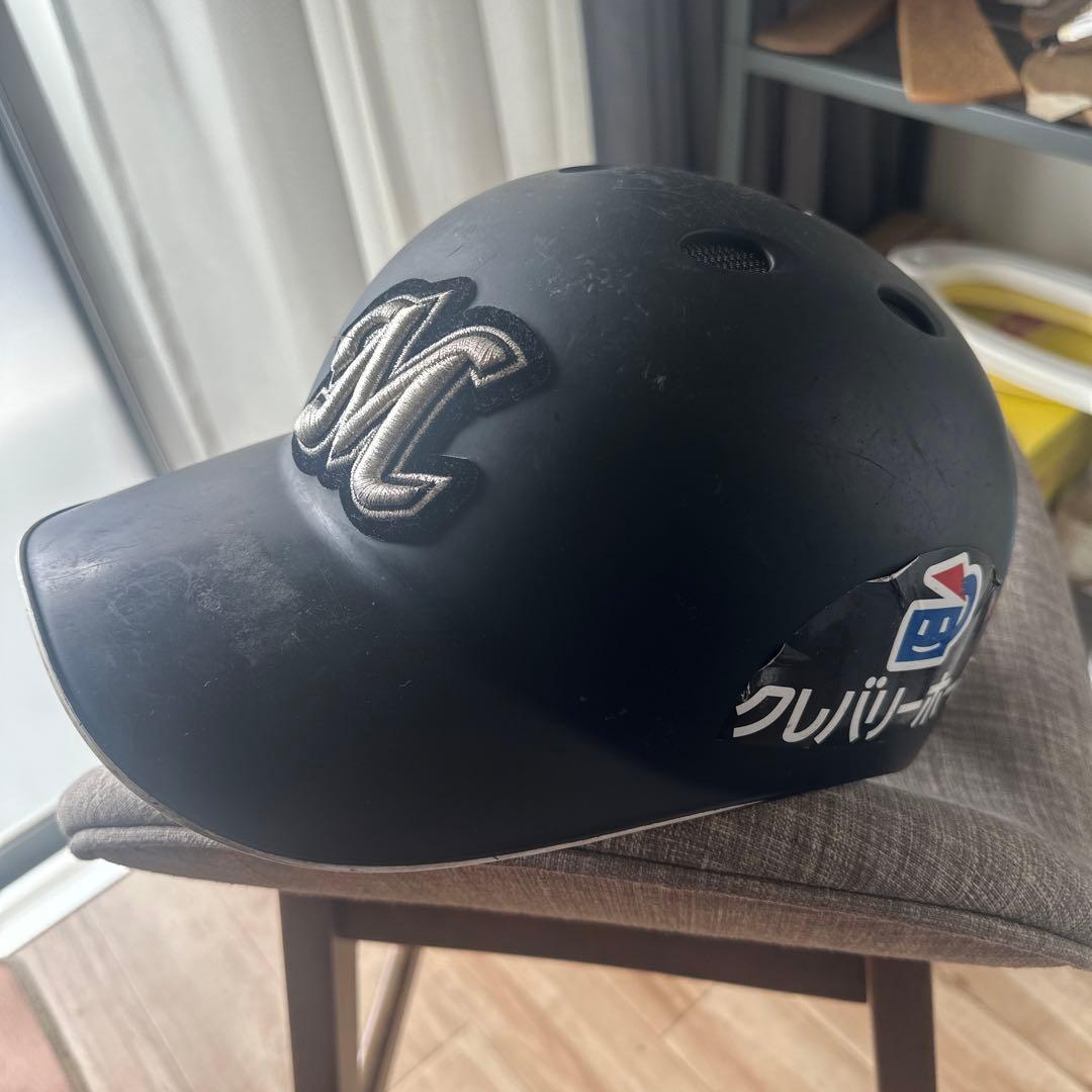 千葉ロッテ　高濱卓也　実使用ヘルメット