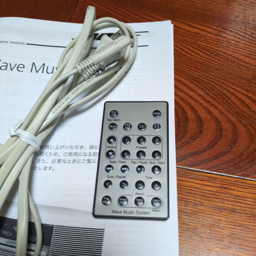 Bose Wave Music System 動作品　純正コード汎用リモコン取説