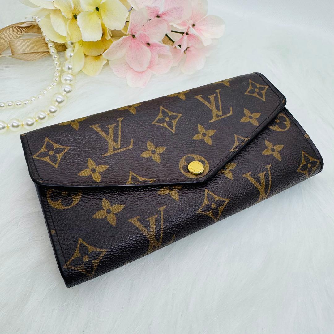 ルイヴィトン 新型 ポルトフォイユサラ M62235 ローズバレリーヌ 長財布