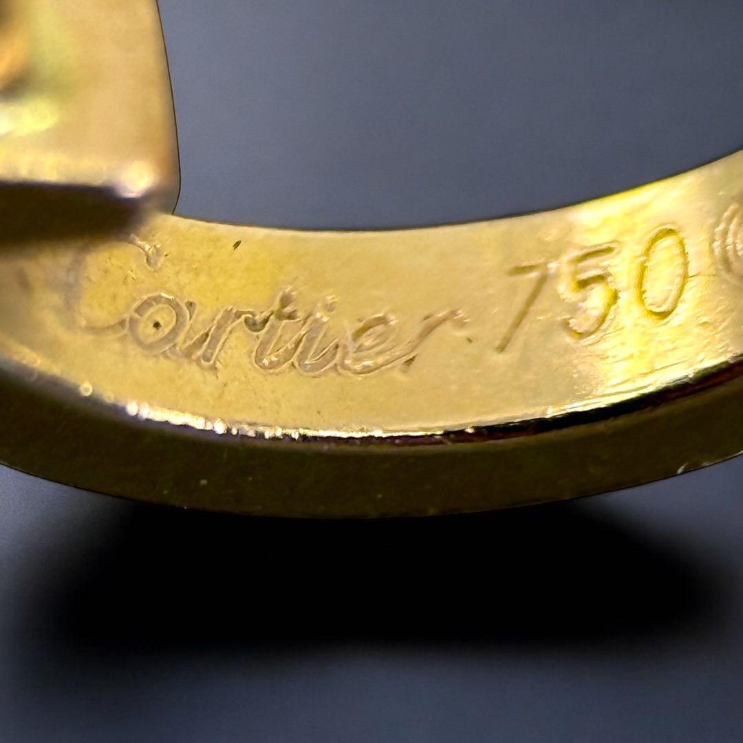 【美品】カルティエ　ラブ　ピアス　750 YG 片耳　フープ