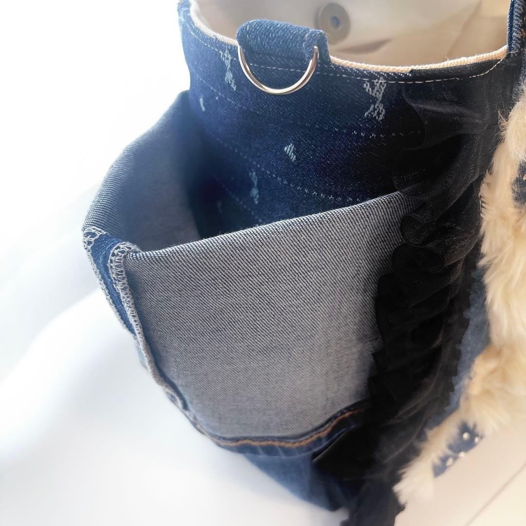 ち*こ様 コヤンイサムチョン　ハンドメイド　トートバッグ　ルミちゃん　デニム