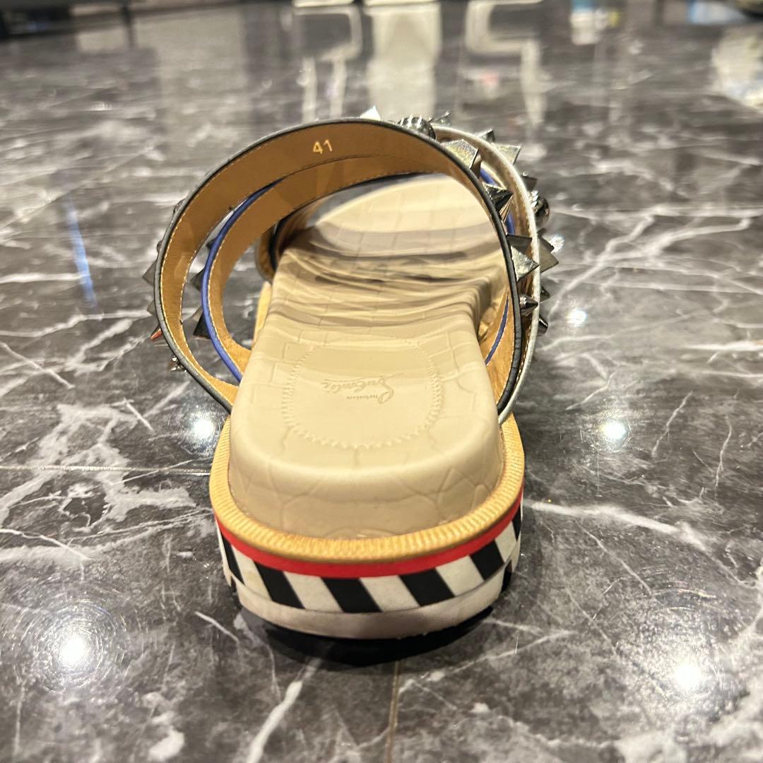 クリスチャンルブタン アポロビーチ スタッズ サンダル 26cm