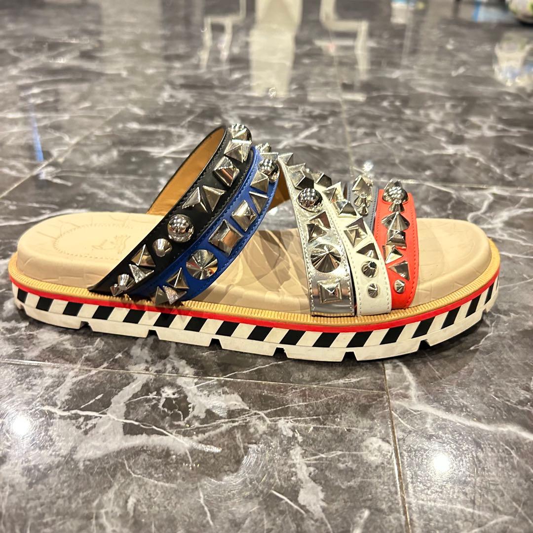 クリスチャンルブタン アポロビーチ スタッズ サンダル 26cm