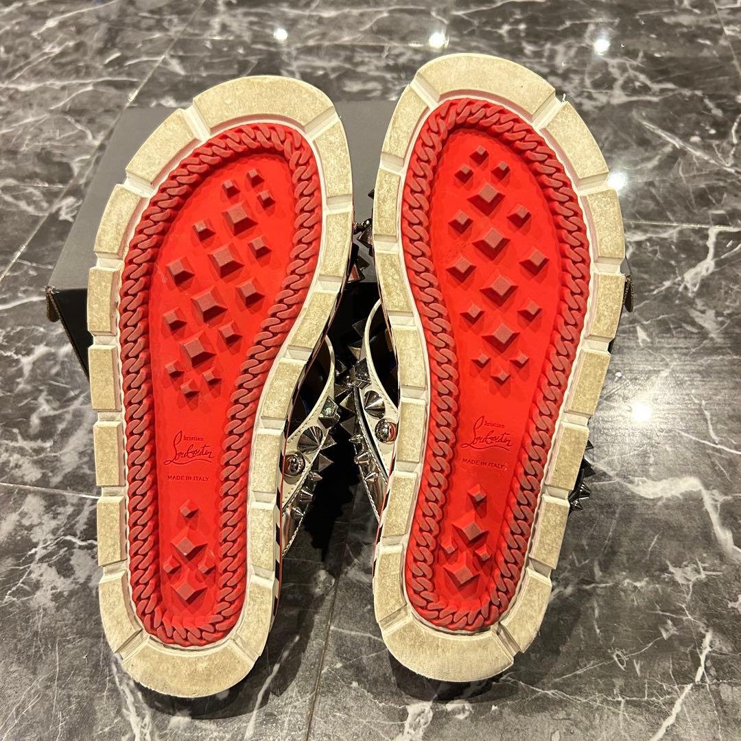 クリスチャンルブタン アポロビーチ スタッズ サンダル 26cm