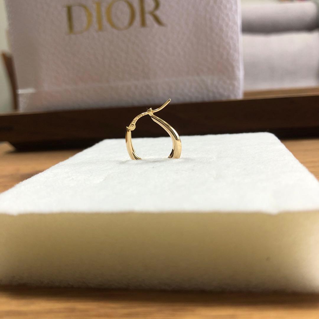 美品 COCOSHNIK ココシュニック フープピアス 片耳 k10 ピアス