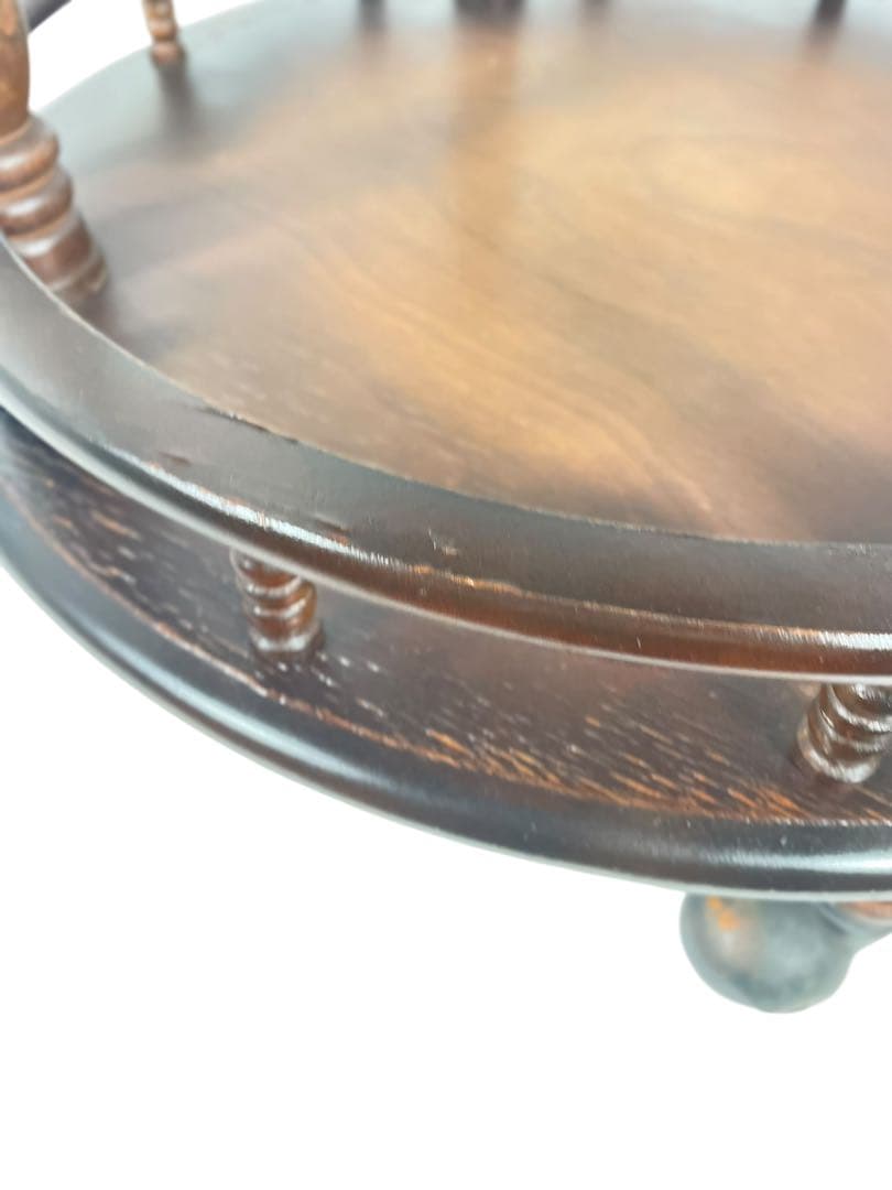 HR677 【レアデザイン】シャビー　古い飛騨産業　キッチンワゴン　テーブル