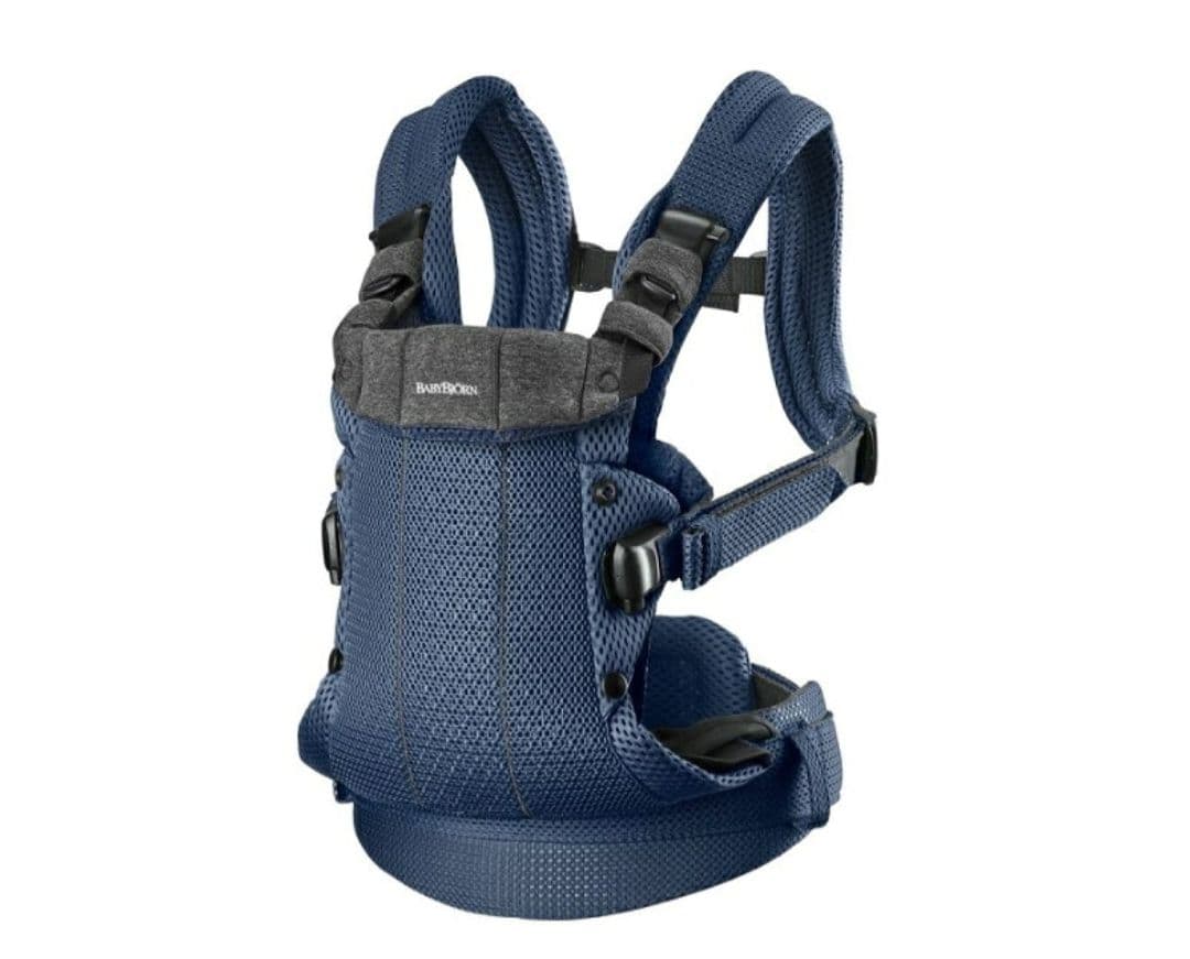 【美品】ベビービョルン ハーモニー 抱っこ紐 メッシュ ネイビーブルー