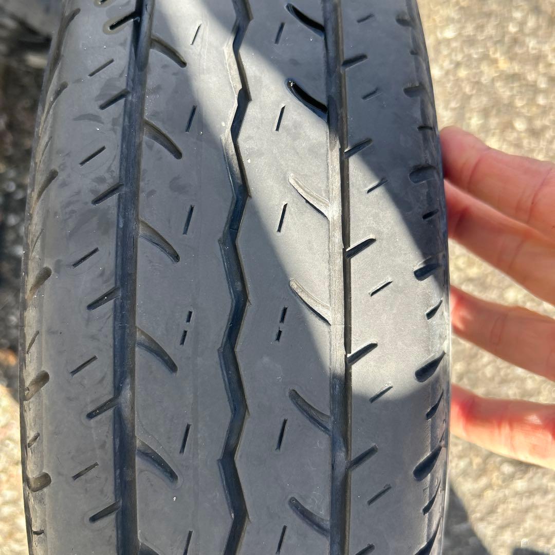 145/80R12アルミホイールとノーマルタイヤ４本セット送料込