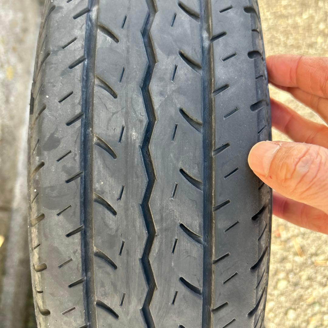 145/80R12アルミホイールとノーマルタイヤ４本セット送料込