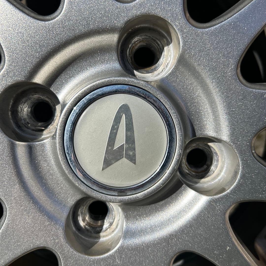 145/80R12アルミホイールとノーマルタイヤ４本セット送料込