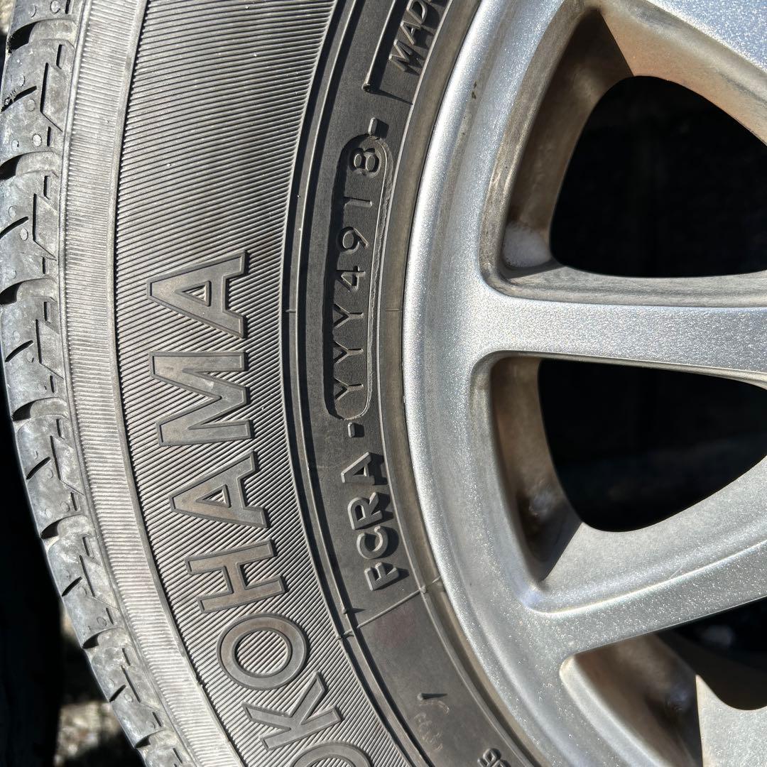 145/80R12アルミホイールとノーマルタイヤ４本セット送料込