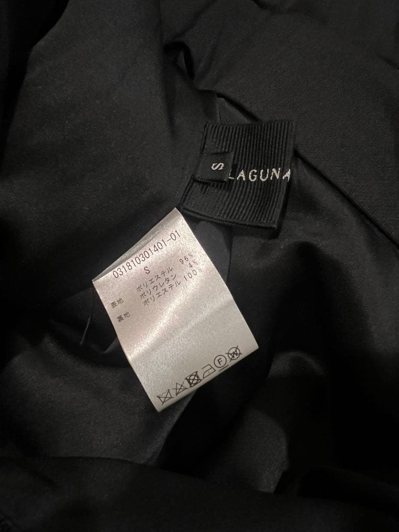 【美品】 ラグナムーン　ハイウエストワイドパンツドレス（黒）セット　S