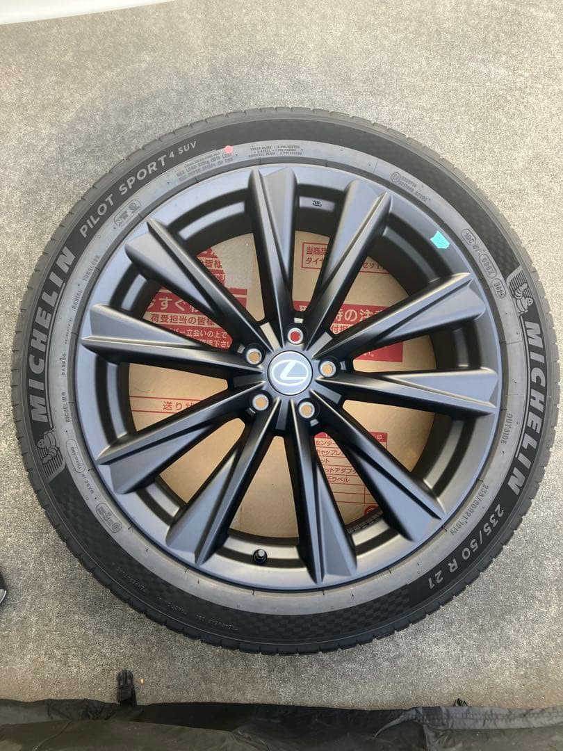 レクサス rx500hミシュラン パイロットスポーツ 純正21インチ４本セット