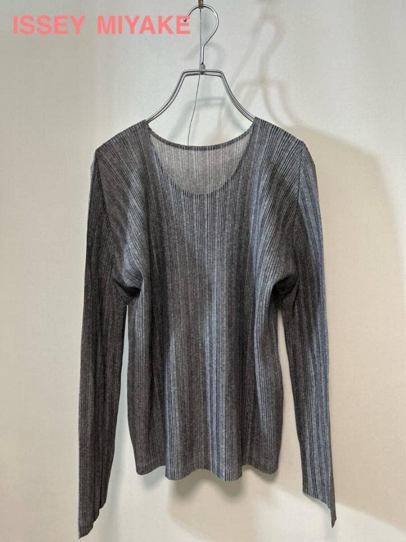 ISSEY MIYAKE グレー 長袖シャツ M
