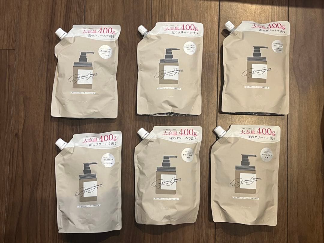【送料込】coconeクリームシャンプー 詰め替え 400g×6個セット