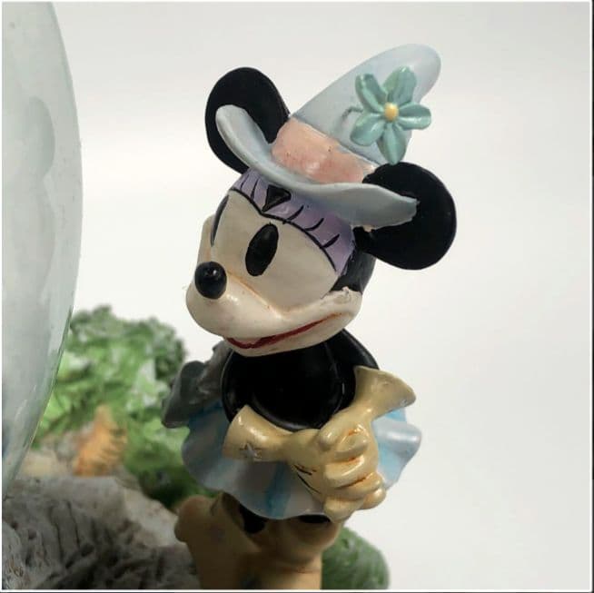 (美品)ミッキーマウス スノードーム ウエスタン オルゴール 置物