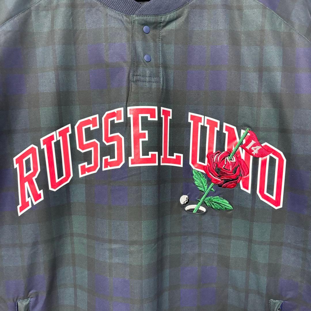 新品 ラッセルノ ゴルフ フラグローズ ロゴ プルオーバー セットアップ XL