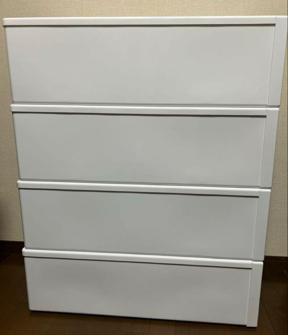 【バラ売りOK】天馬 FITS 収納ボックス×4 ホワイト