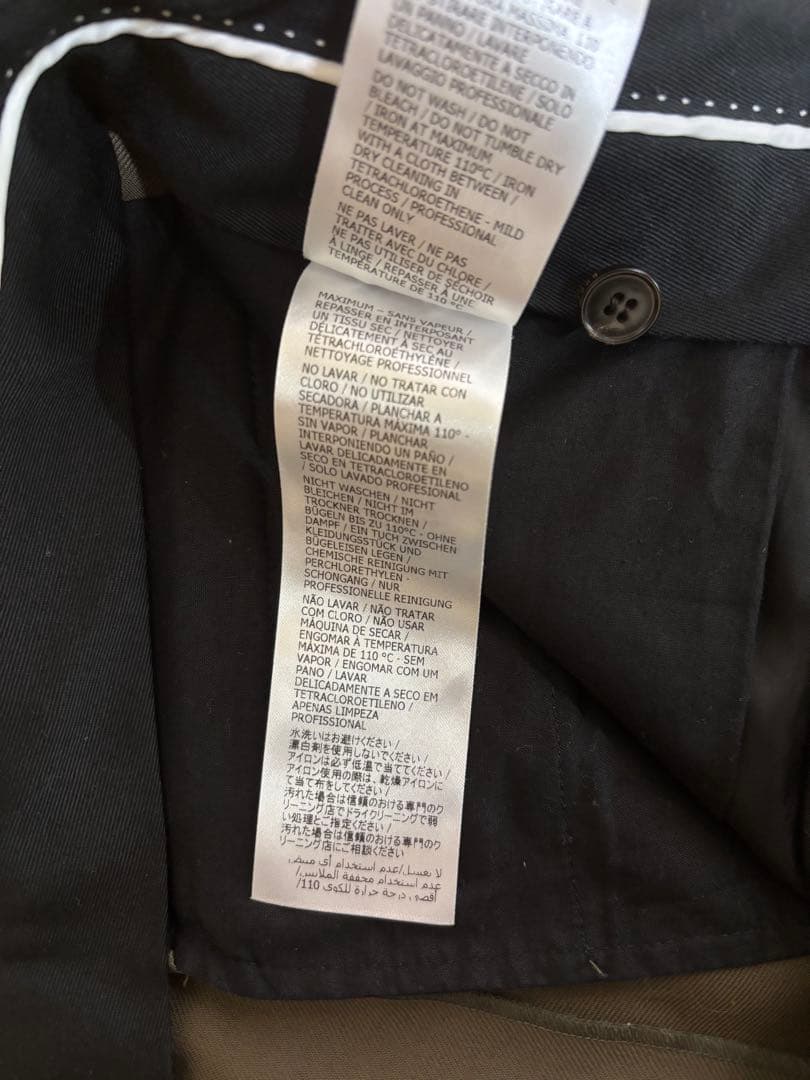 GUCCI グッチ ロゴラペル スラックス カーキ グリーン