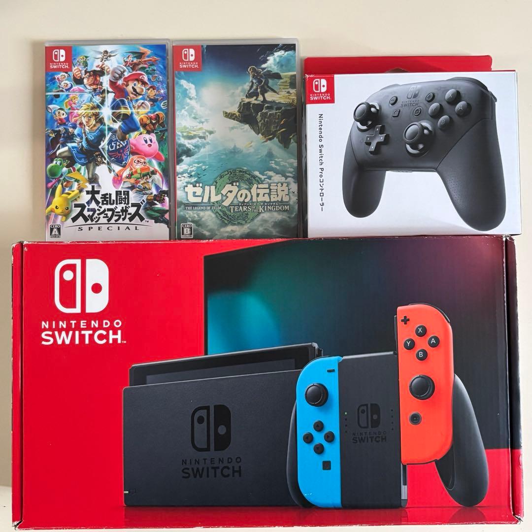 ニンテンドースイッチ　プロコントローラー　カセット　セット