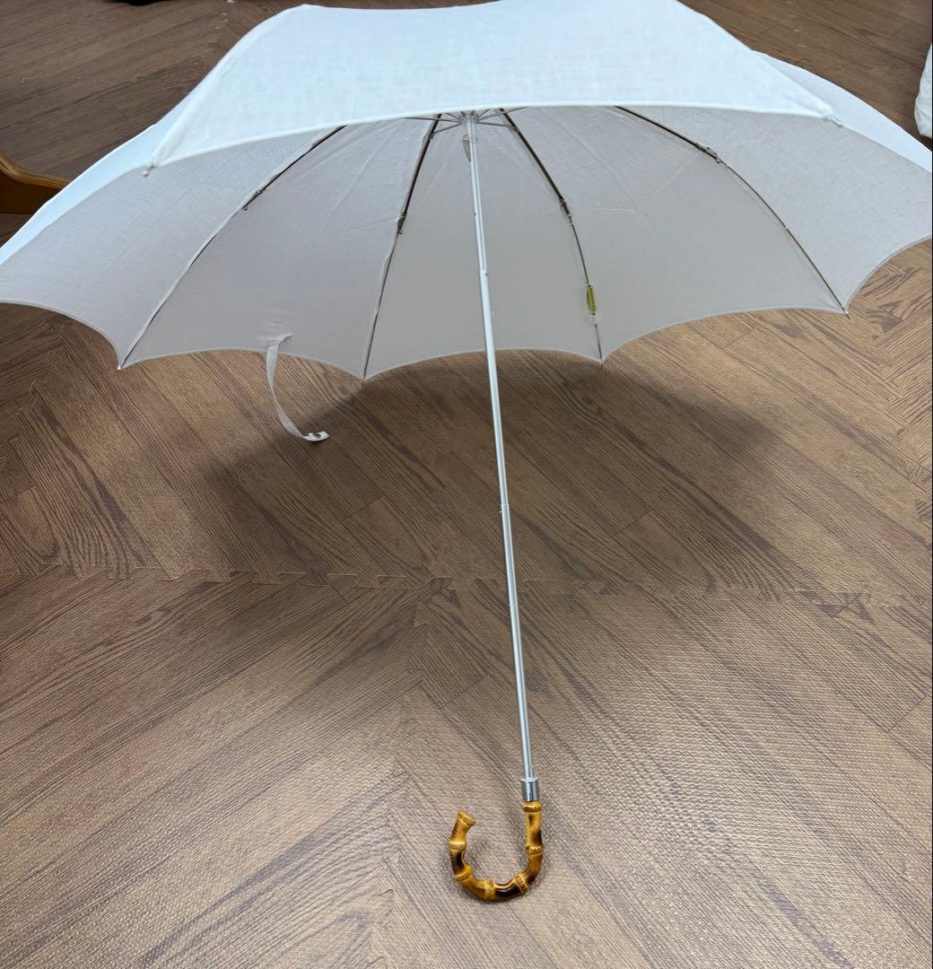 【2025年新品・未使用・タグ付】 ハンウェイ　日傘　麻100% UV カット