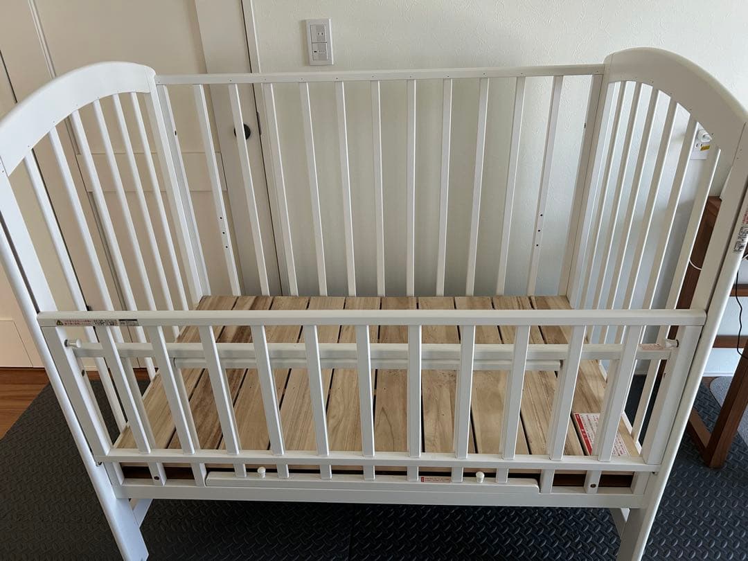 KATOJI ベビーベッド　ハイタイプ　ホワイト