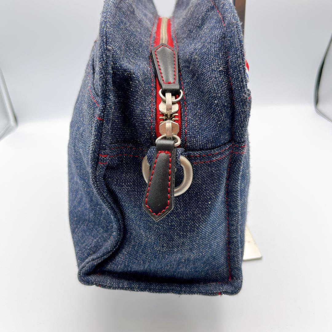 美品　カステルバジャック　2way デニム素材　ハンド　ショルダーバッグ