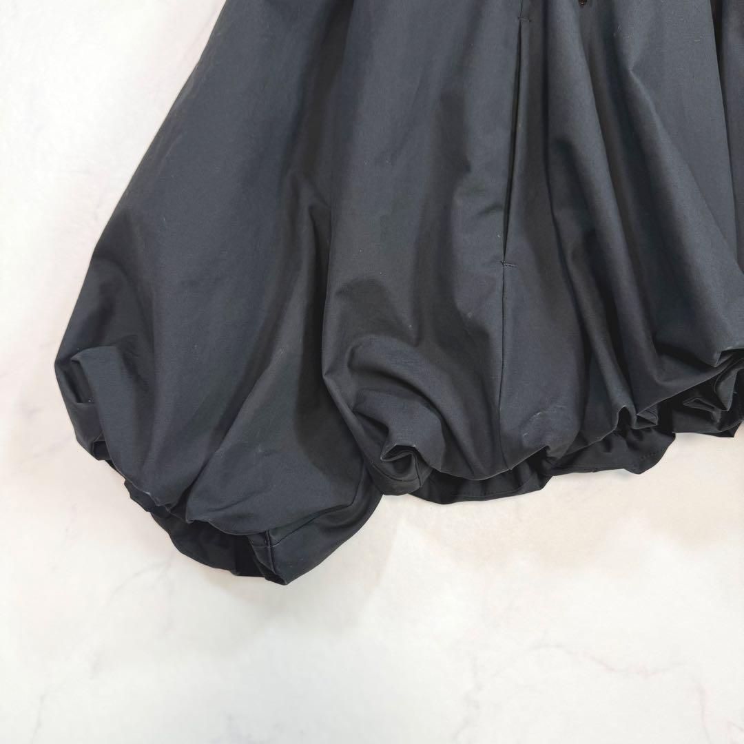 ソブ sov. 24年 タイプライター ギャザーバルーンブルゾン 羽織 黒