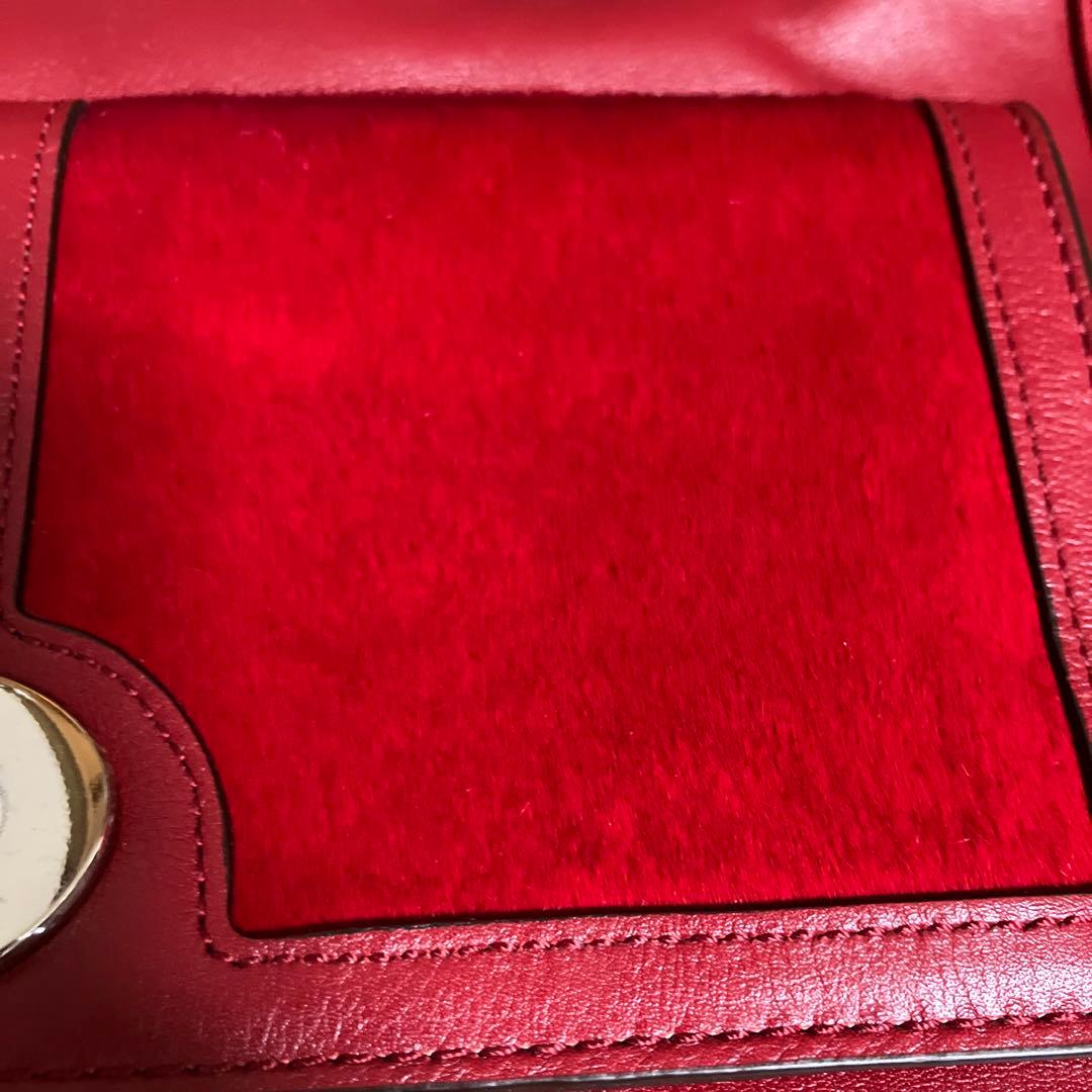 美品　COACH レッド トートバッグ