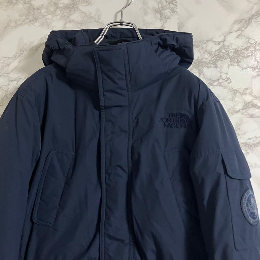 ノースフェイス　マクマードパーカー　ワンポイントロゴ　ダウン　ネイビー　ＸＳ