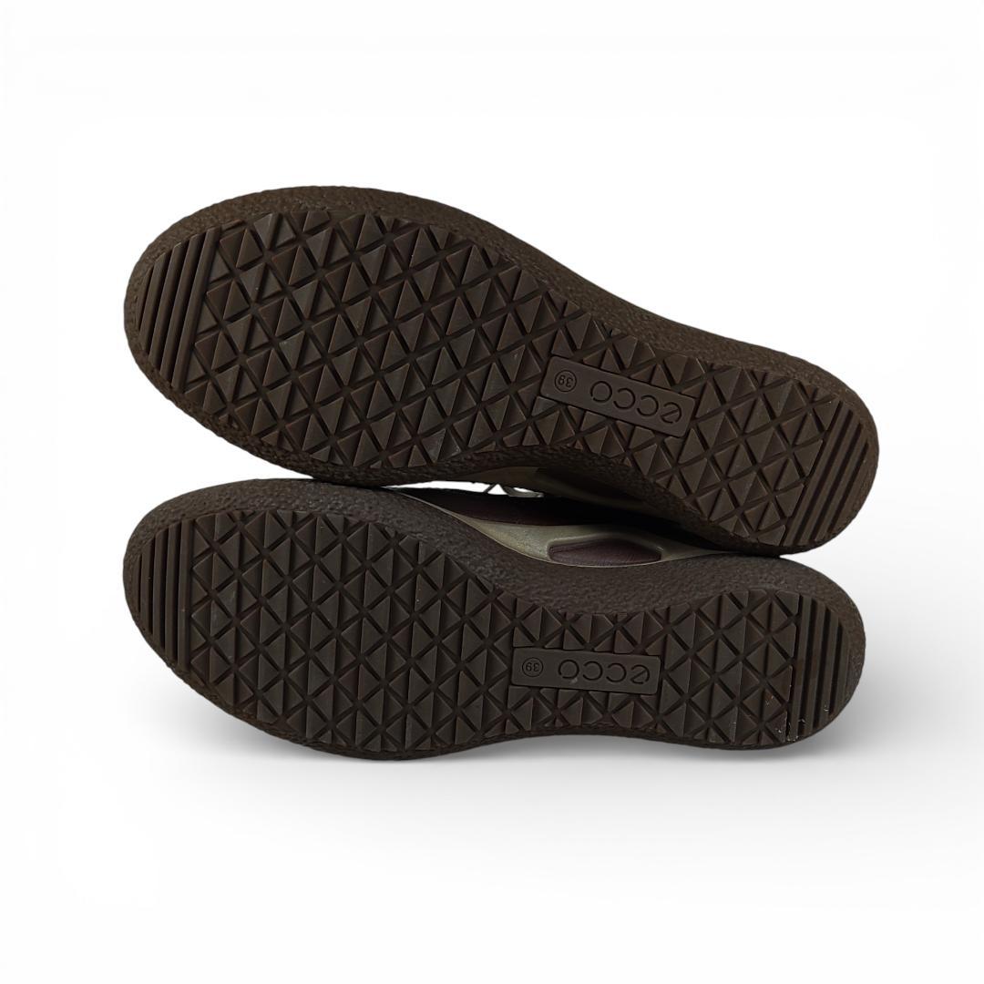 エコー|ショートブーツ|ボア素材|39|濃茶|i1800