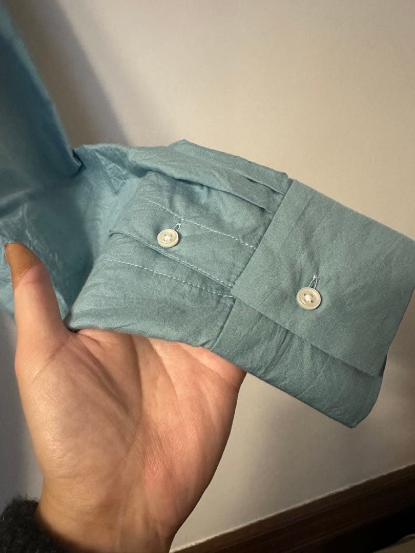 Native village オーバーシャツ　ブルー