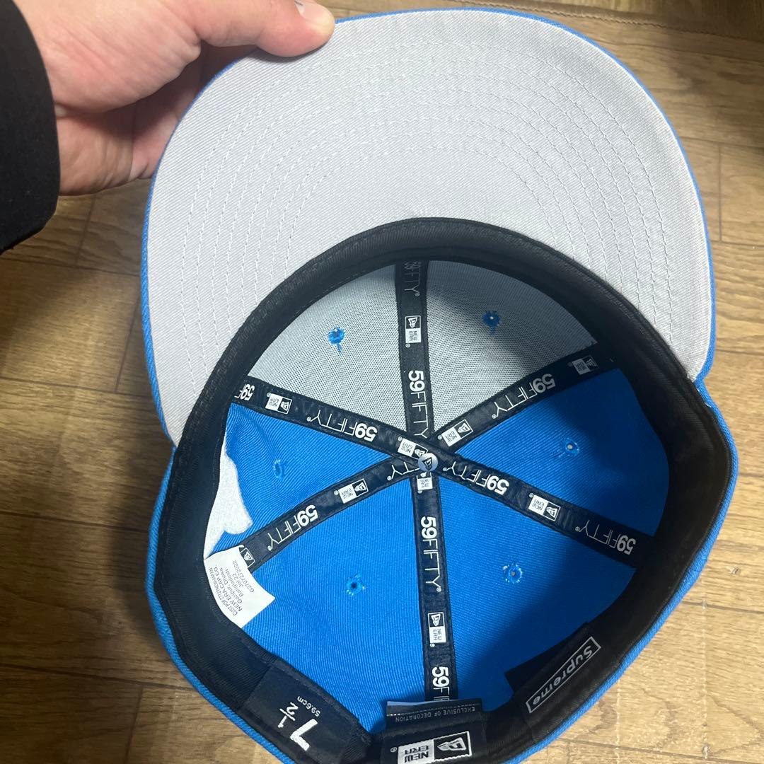 Supreme 59FIFTY キャップ 青 7 1/2