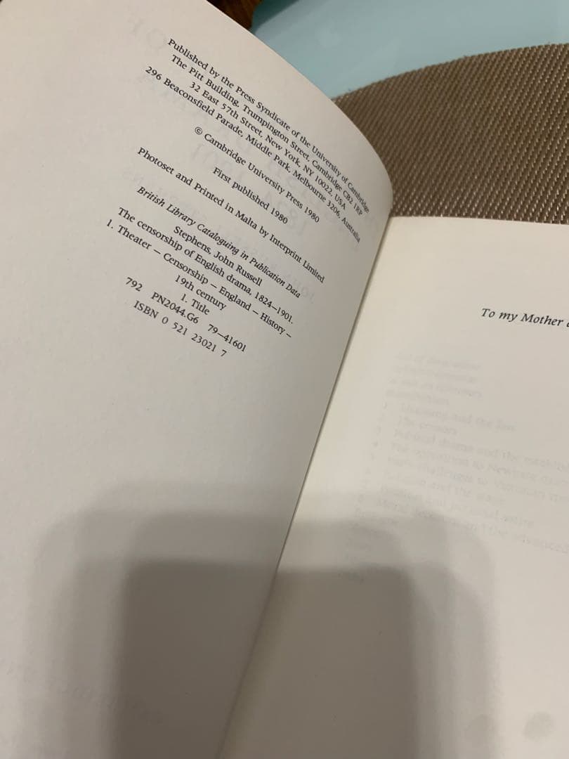 洋書 The Censorship of English Drama 1824-