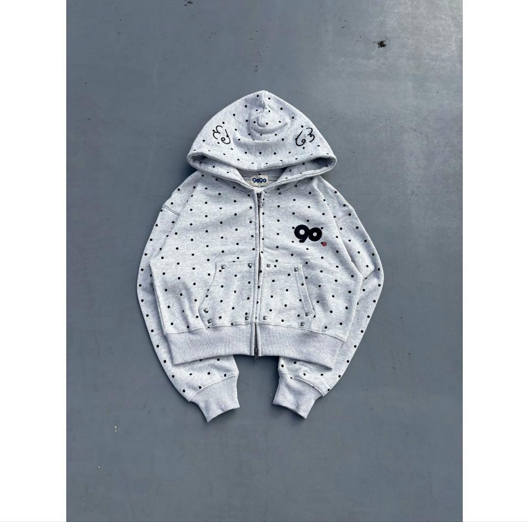 9090 Angel Dot Zip Hoodie Mサイズ