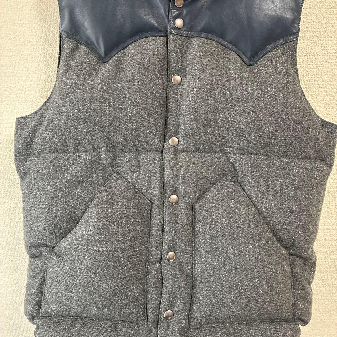 【Rooky Mountain】美品　ツイード　ダウン　ベスト