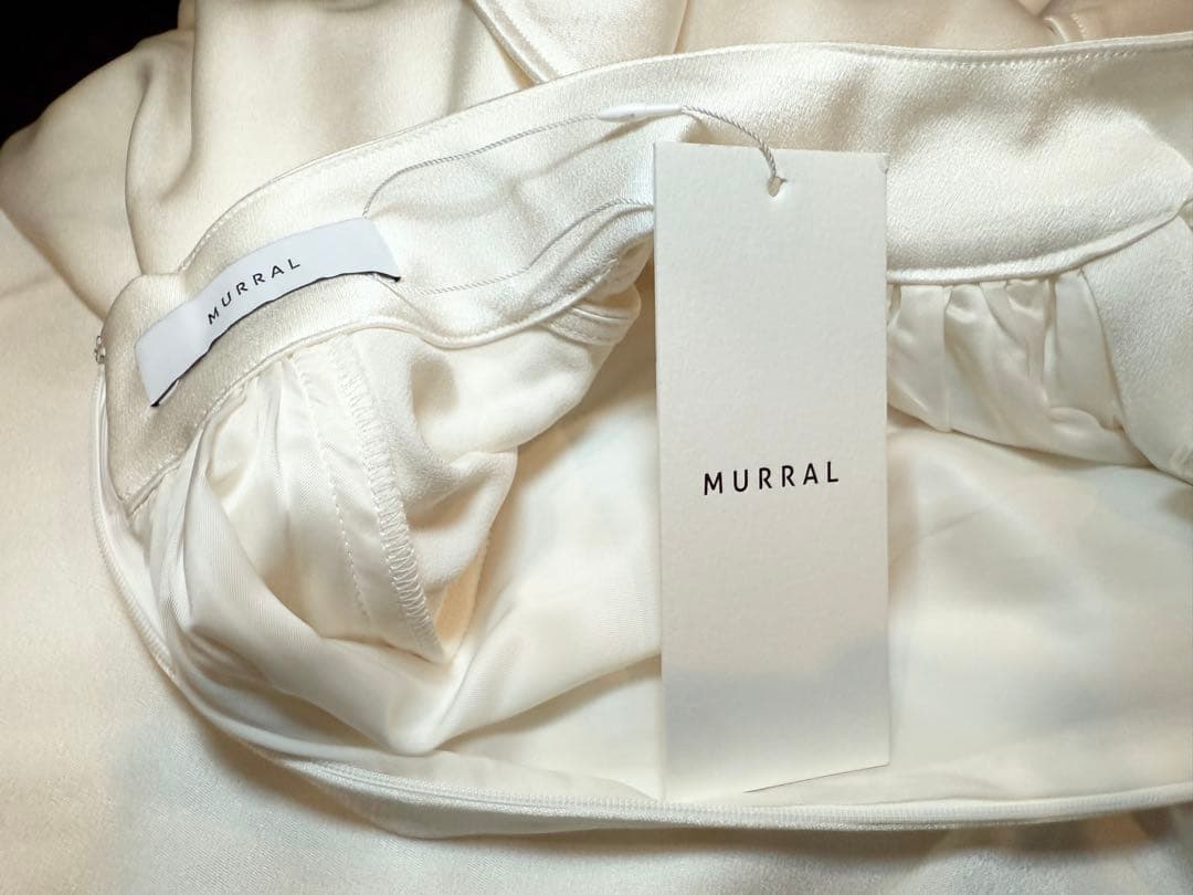 MURRAL ミューラル Dawn dress (White) 2 タグ付き