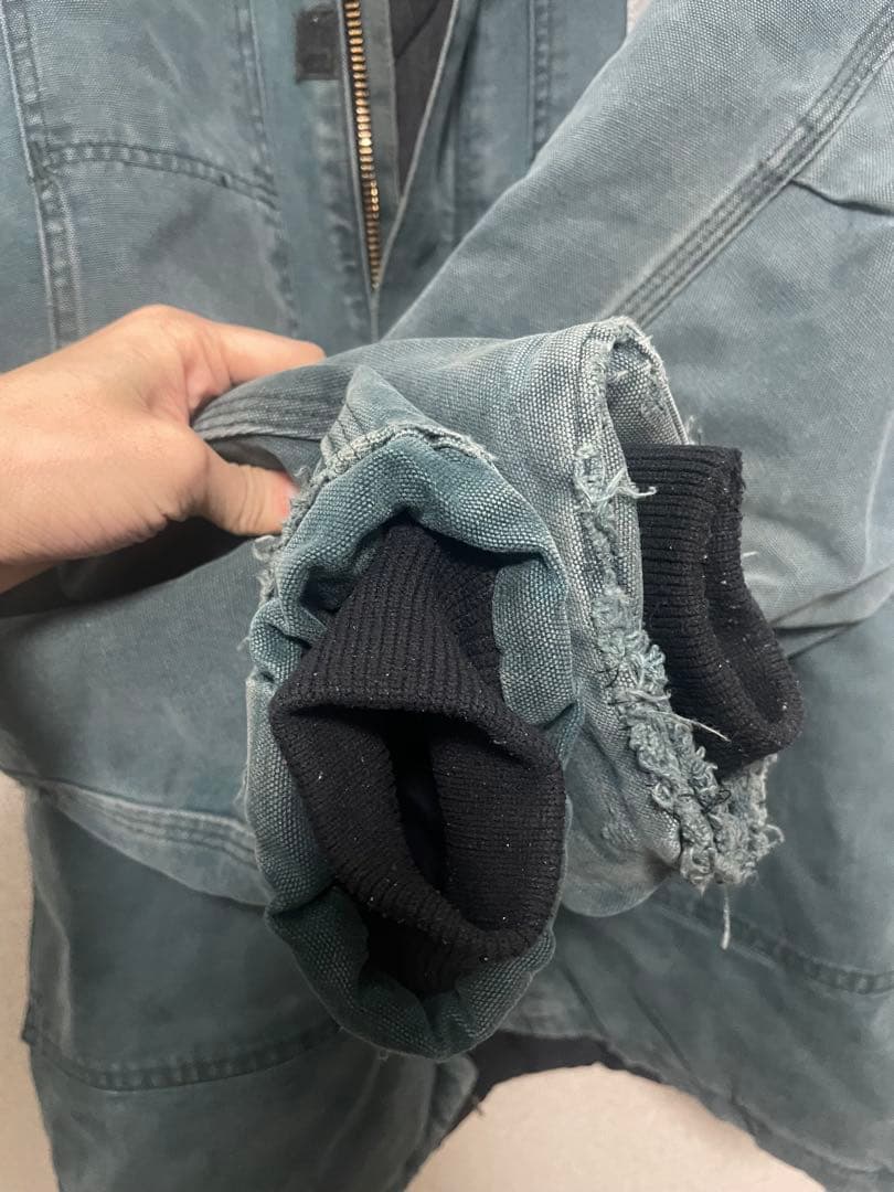 80-90s 星タグ USA製 グリーンcarharttトラディショナルコート