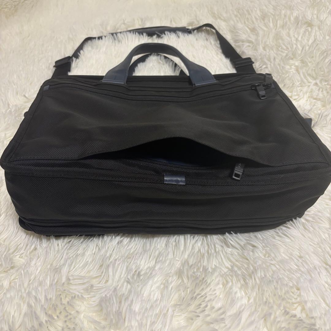 【希少美品】TUMI×EDIFICE 2WAYブリーフケース 廃盤　ネイビー
