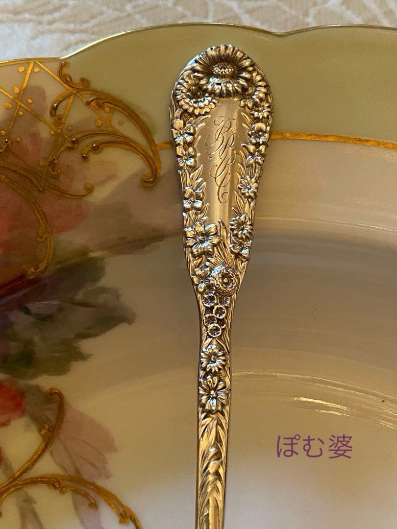 【米国／ドミニク＆ハフ】純銀 スターリングシルバー／アイスクリームスプーン １本