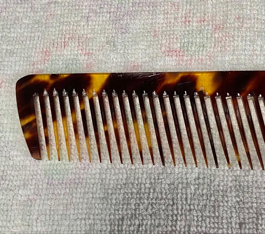 理容　櫛　コーム　本鼈甲