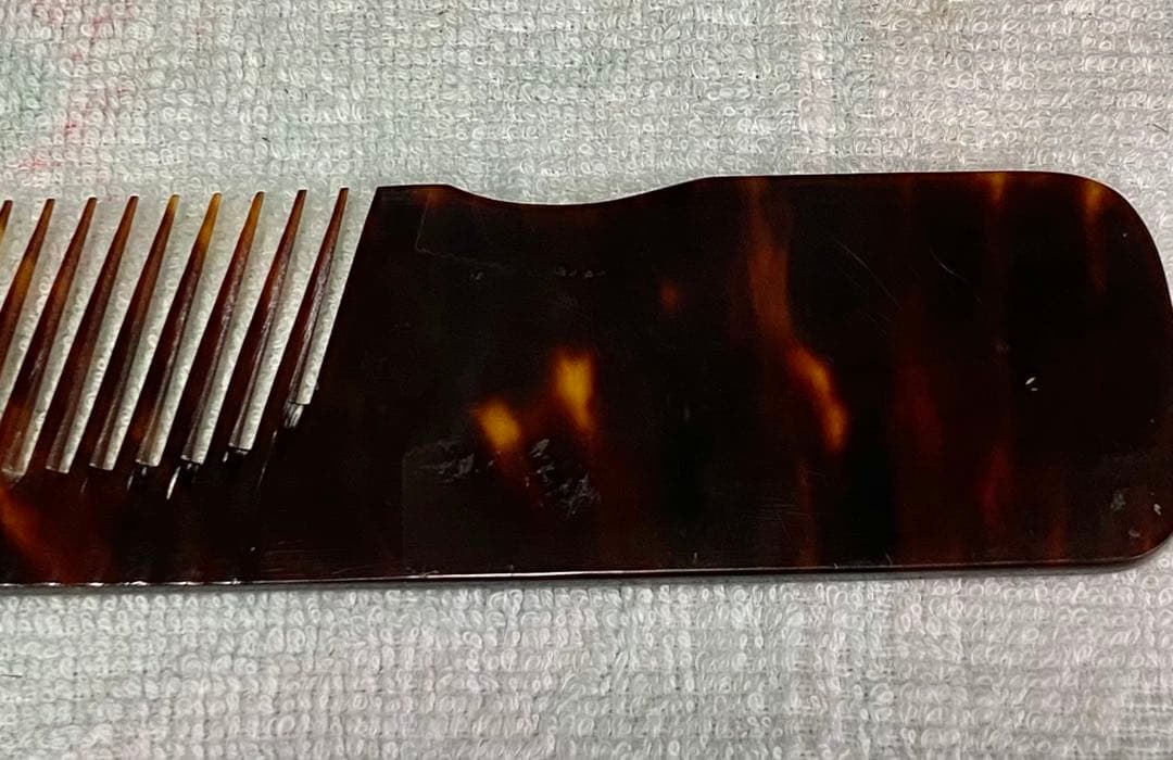 理容　櫛　コーム　本鼈甲
