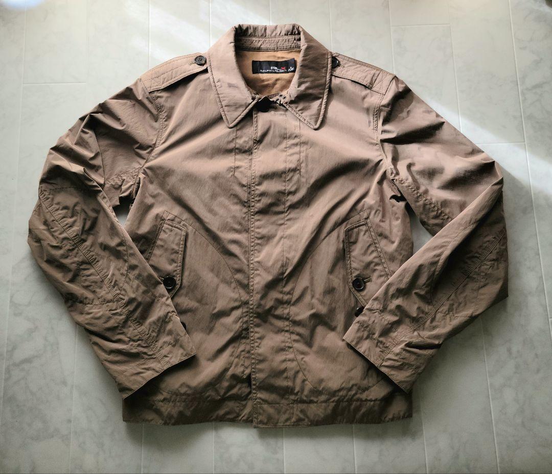 RLXRalphLorenラルフローレンメンズナイロンライトジャケットMベージュ