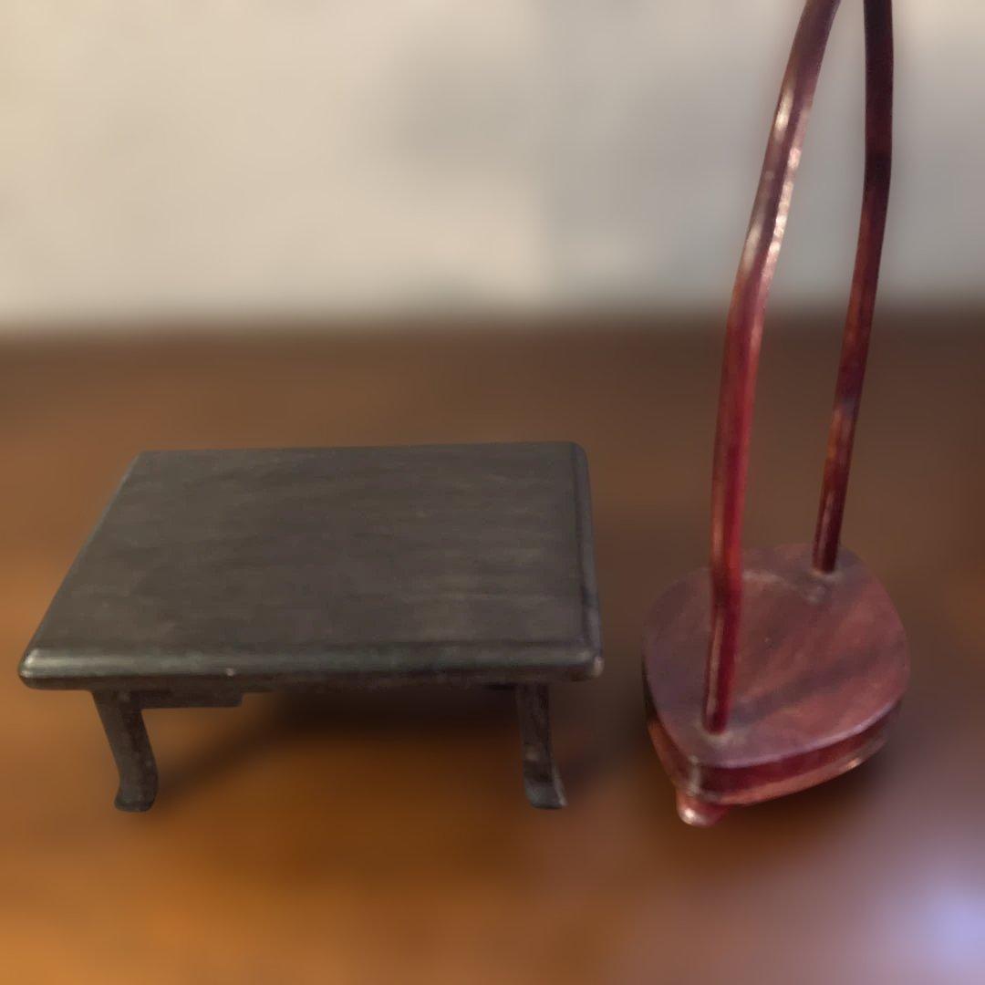 西郷どん似のジャンボ福助(当時物) ＆　可愛らしいミニ福助の2点セットです。