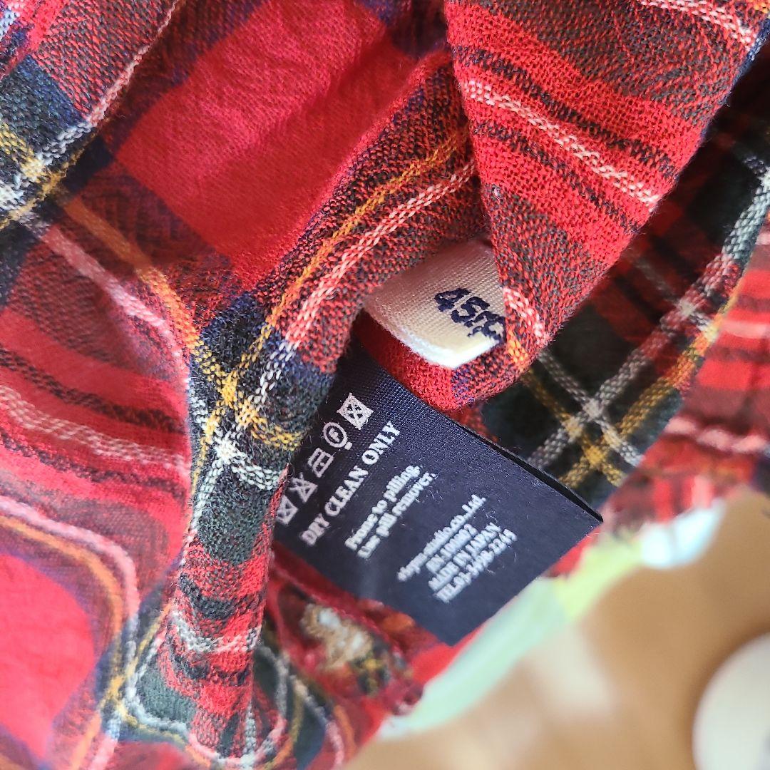 【美品】45rpm ◡̈ シャツ　タータンチェック