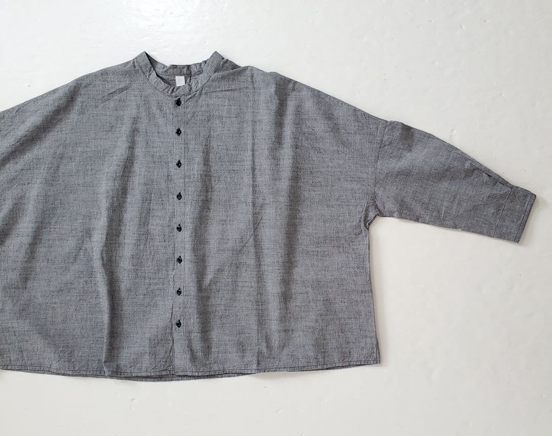 新品✨ナチュラルランドリー コードシャンブレー ランドスケープシャツ