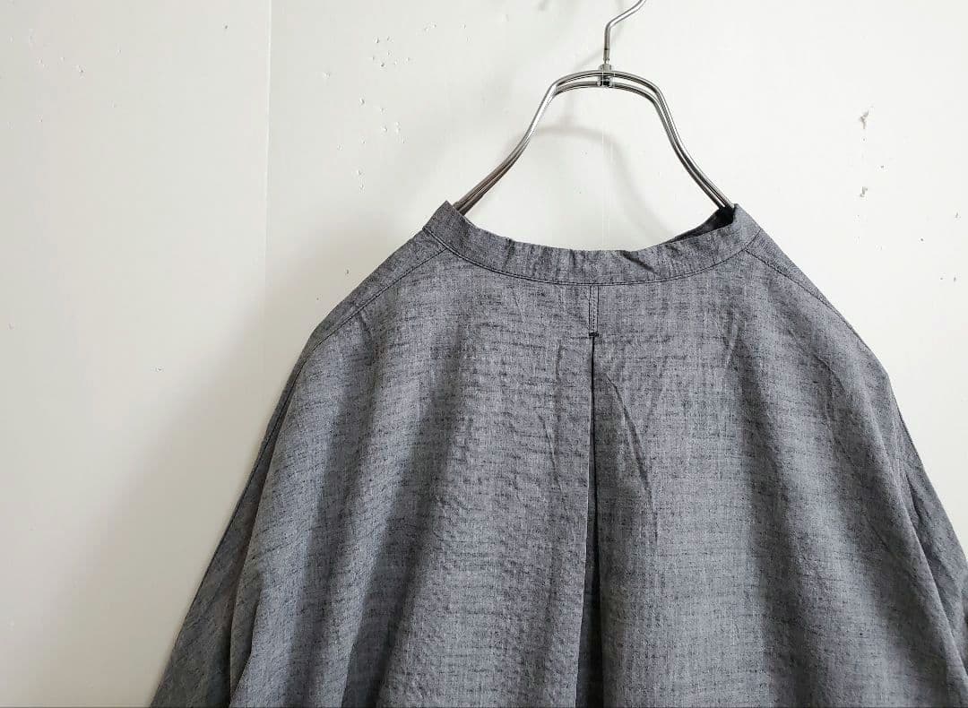 新品✨ナチュラルランドリー コードシャンブレー ランドスケープシャツ